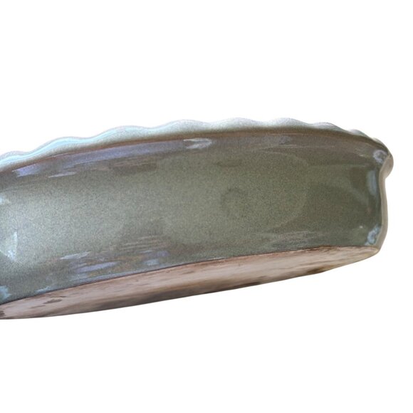 Vintage Gibson Fruit Embossed Farmhouse Oval Casserole Dish Serveware - Picture 3 of 5